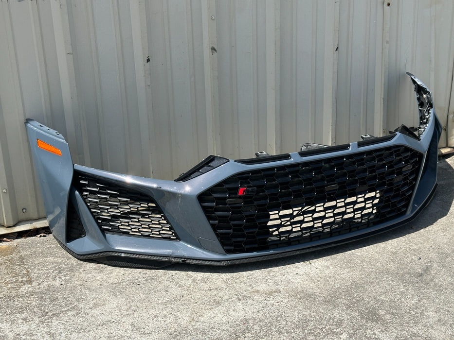 2020 2021 2022 2023 AUDI R8 FRONT BUMPER COVER W/ GRILLES COMPLETE GENUINE OEM