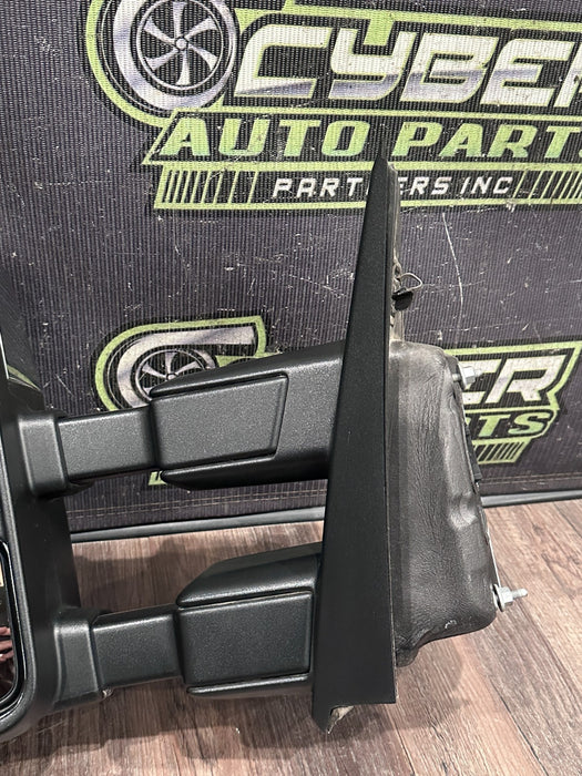 2017-2019 FORD F250 F350 F450 DRIVER LEFT CHROME CAP TOW MIRROR OEM *WEAR 12,14*