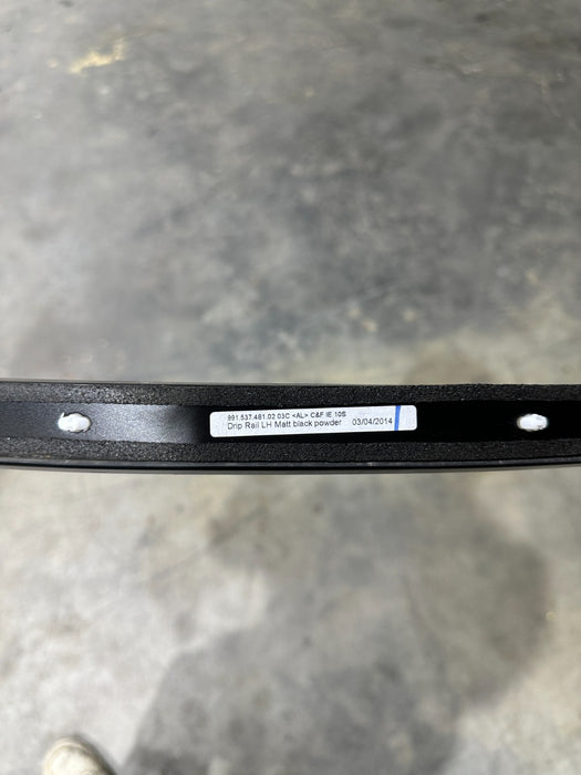 2014 PORSCHE 911 TURBO S LEFT ROOF MOULDING TRIM OEM 991.537.481.02