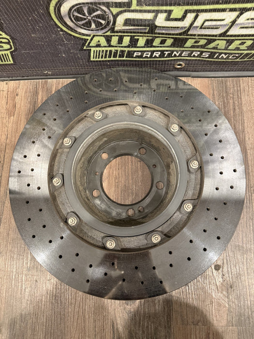 2014 PORSCHE 911 TURBO S 991 FACTORY PCCB REAR LEFT CARBON CERAMIC BRAKE ROTOR