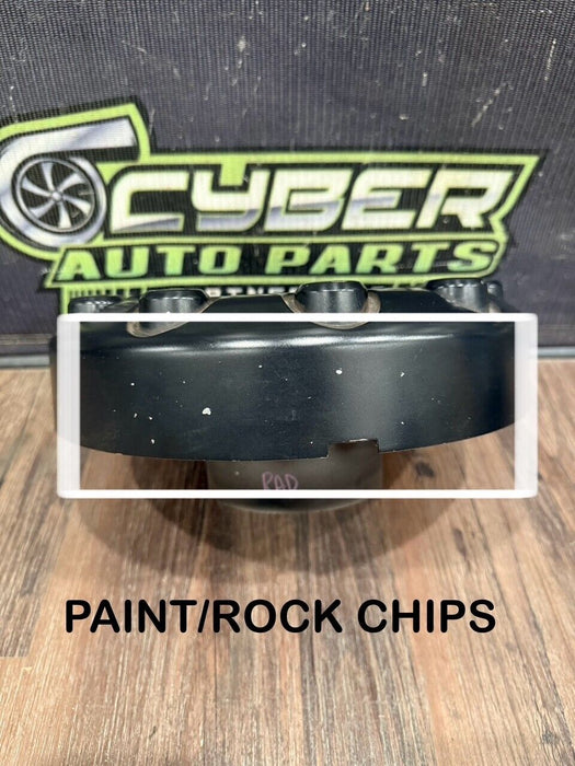 2017-2019 FORD F250 F350 F450 BLACK WHEEL HUB CAPS OEM *READ/CHIPS*