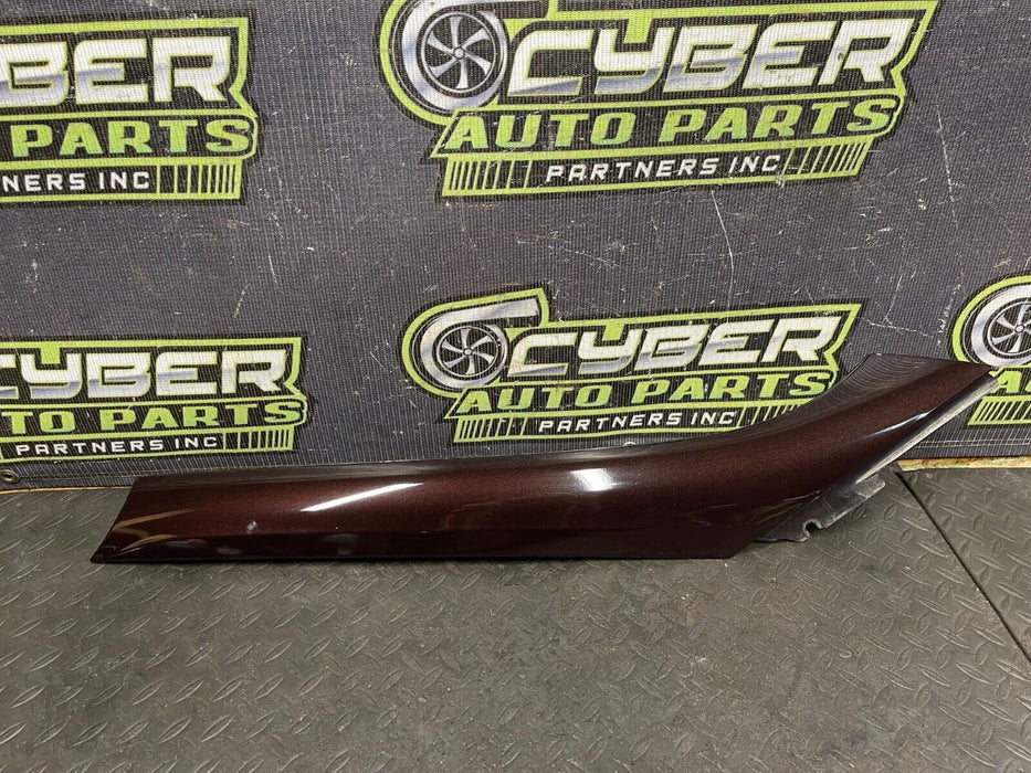 2011 NISSAN 370Z CONVERTIBLE PASSENGER EXTERIOR A PILLAR TRIM PURPLE *NAG* OEM