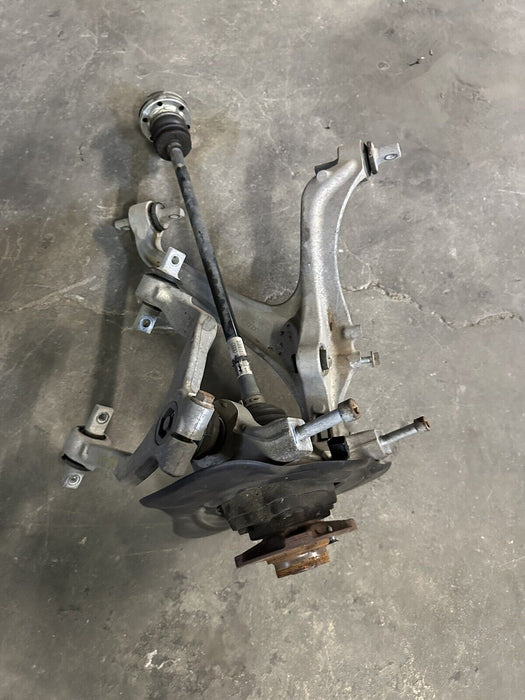 2017 AUDI R8 5.2L V10 FRONT LEFT KNUCKLE CONTROL ARM W/ AXLE ASSEMBLY 2018 OEM