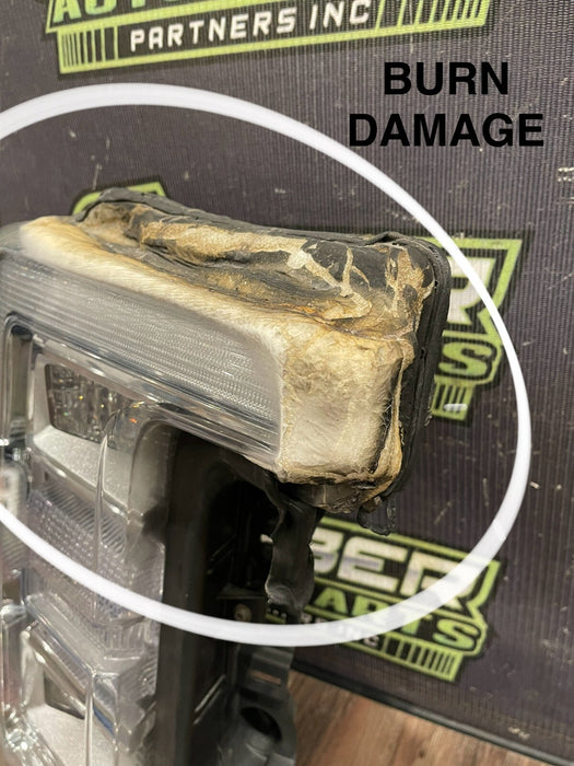 2017-2019 FORD F250 F350 F450 PASSENGER RIGHT LED HEADLIGHT OEM *BURNT/READ*