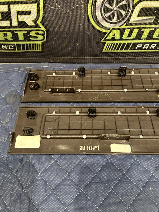 2017-2019 FORD F250 F350 F450 FRONT REAR KING RANCH BROWN KICK PLATES OEM *WEAR*