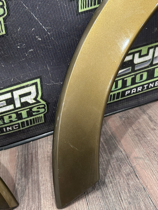 2017-2022 FORD F250 F350 FRONT LEFT RIGHT FENDER FLARES GOLD OEM *PAINT FLAWS*