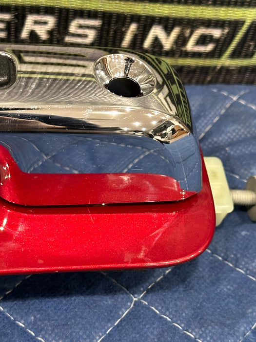 2017-2019 FORD F250 F350 F450 FRONT LEFT RUBY RED W/ CHROME HANDLE DOOR HANDLE