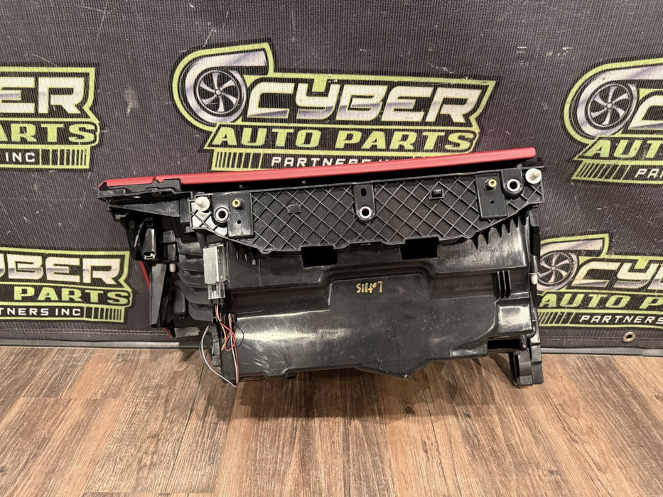 2014 PORSCHE 911 TURBO S 991 RED GLOVE BOX STORAGE COMPARTMENT OEM *SLIGHT WEAR*