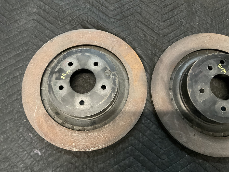 2010 NISSAN 370Z REAR AKEBONO ROTOR OEM 2009-2020
