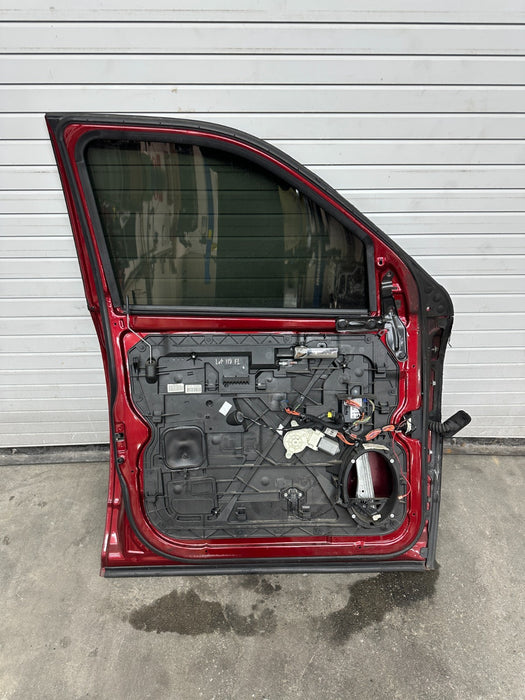 2015 DODGE RAM 2500 FRONT LEFT RED DOOR SHELL OEM *BURNT* (PRP)