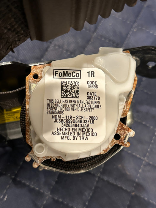 2017-2019 FORD F250 F350 KING RANCH BROWN FRONT RIGHT SEATBELT OEM