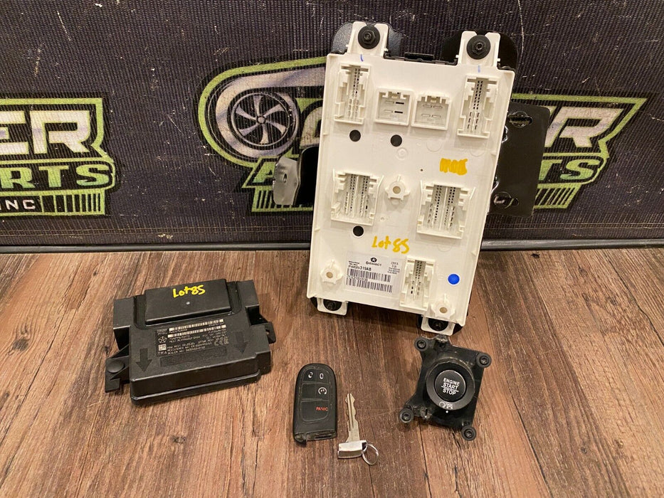 2017 DODGE RAM 3500 CUMMINS 6.7L ECU, RECIEVER HUB, PUSH START, & KEY FOB OEM