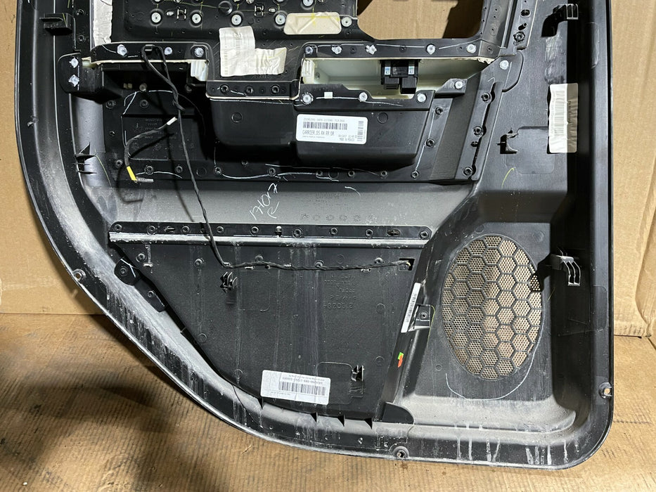 2013-2018 DODGE RAM 2500 3500 LARAMIE SPORT REAR RIGHT DOOR PANEL LEATHER~CRACK~