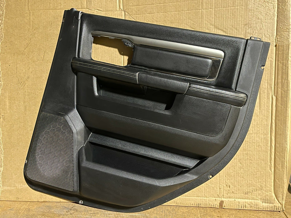 2013-2018 DODGE RAM 2500 3500 LARAMIE SPORT REAR RIGHT DOOR PANEL LEATHER~CRACK~