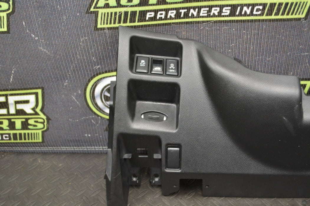 2011 INFINITI G37 DRIVER SIDE LOWER DASH PANEL FINISHER VDC OFF SWITCH OEM 71K M