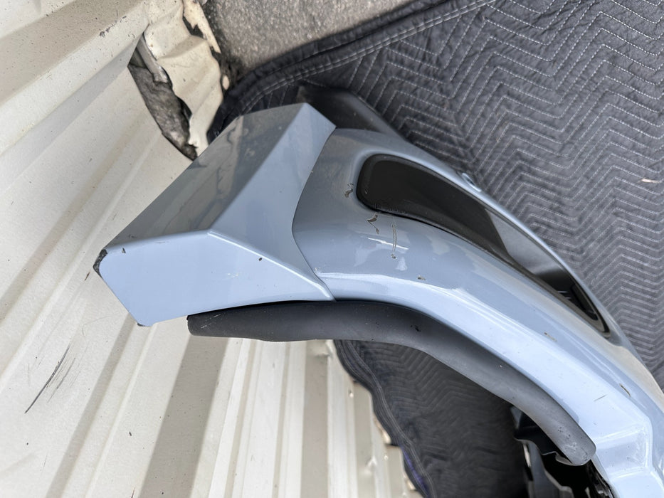 2023  2024 2025 FORD F450 FRONT BUMPER ASSEMBLY GLACIER GRAY~SCRATCHES~