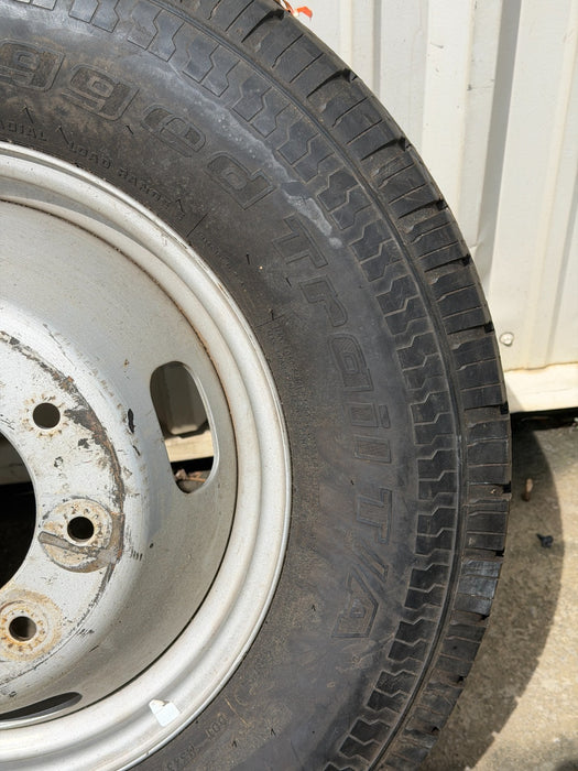 FORD F350 DRW DUALLY SPARE STEEL WHEEL RIM TIRE GOOD TREAD 17X6.5 LT245/75R17