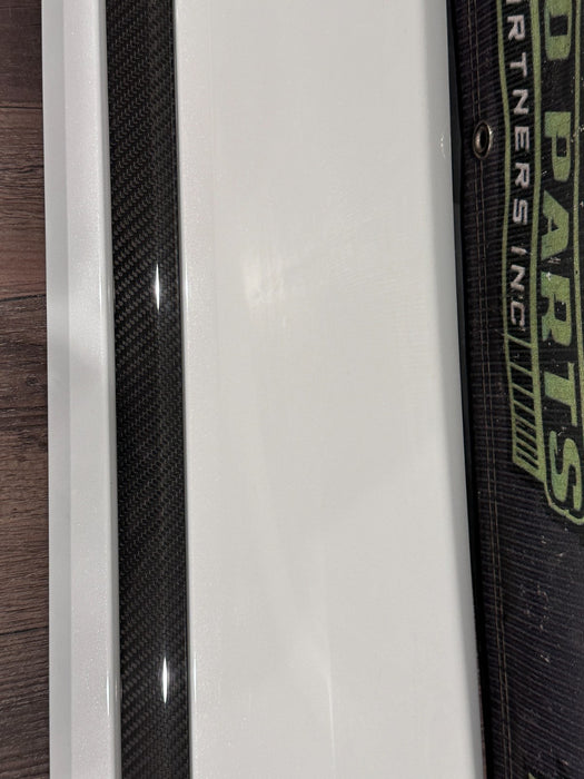 2020 AUDI RS Q8 REAR RIGHT LOWER DOOR MOLDING CARBON FIBER TRIM OEM 4M8 853 970