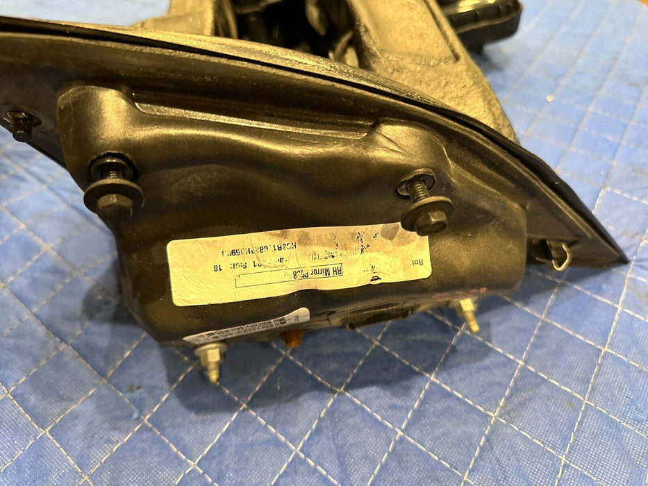 2017-2022 FORD F250 F350 F450 PASSENGER RIGHT TOW MIRROR BLISS OEM ~FIRE DAMAGE~