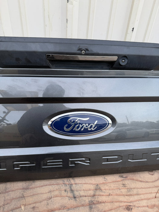 2017-2019 FORD F250 F350 F450 TAILGATE MAGNETIC METALLIC (J7) OEM *DENT #12*