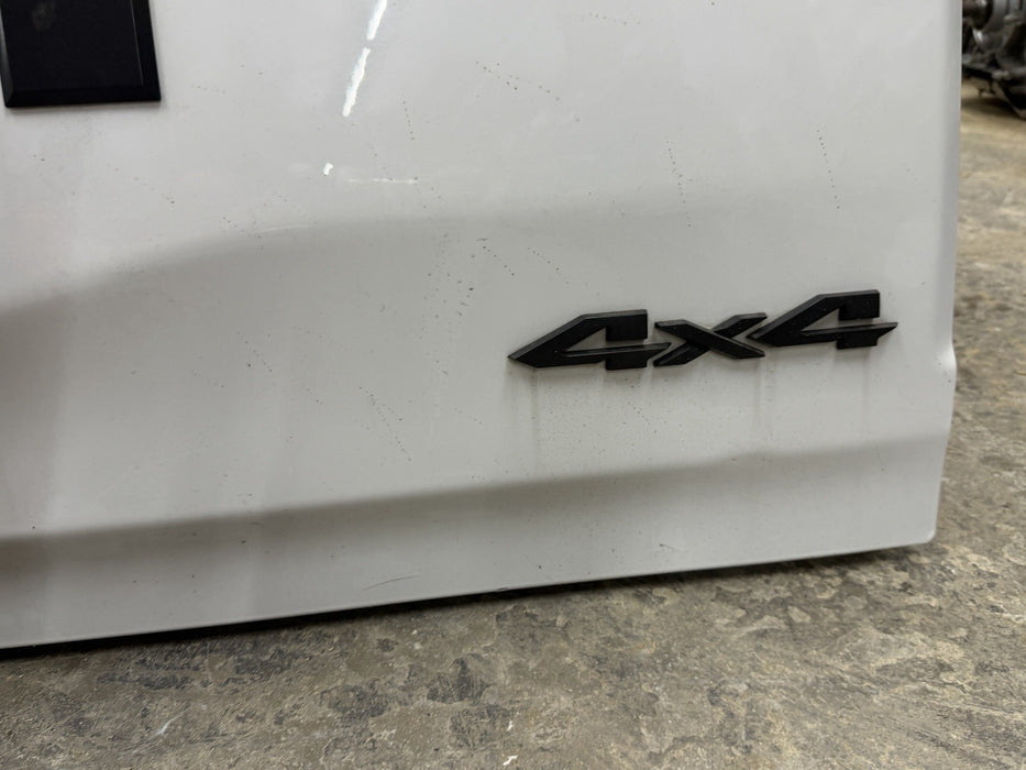 2021 RAM 1500 TRX 6.2L REAR TAIL GATE WHTE OEM COMPLETE W/ CAMERA *DAMAGE*