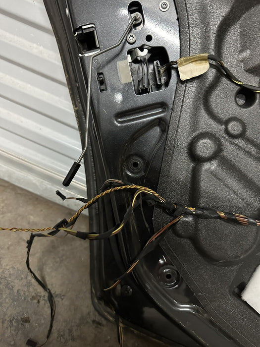 2011 BMW 550i F10 5 SERIES REAR LEFT DOOR GRAPHITE METALLIC (A90)~MINOR SCUFFS~