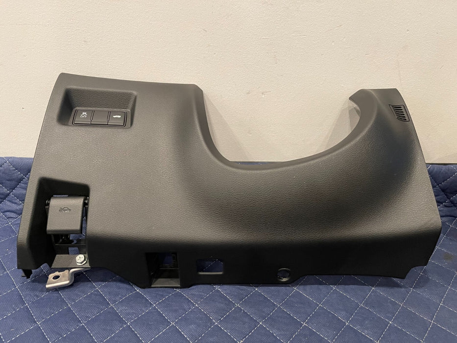 2017 INFINITI Q50 RED SPORT LOWER DRIVER LEFT KNEE PANEL TRIM W/ HOSE OEM