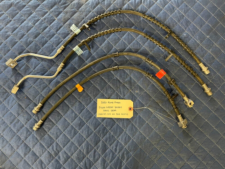 2021 FORD F450 SUPERDUTY FRONT & REAR BRAKE LINES OEM 300 MILES