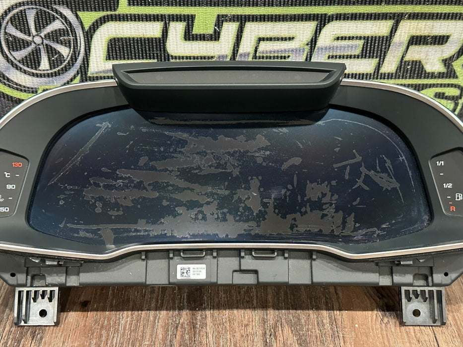 2021 AUDI R8 INSTRUMENT GAUGE CLUSTER SPEEDOMETER OEM *WATER DAMAGE* 14K MILES