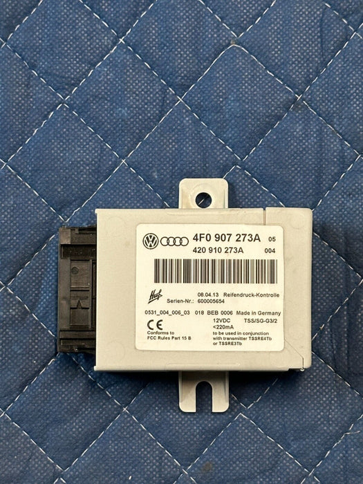 2014 AUDI R8 TIRE PRESSURE CONTROL MODULE UNIT TPMS OEM 4F0907273A 4F0 907 273A