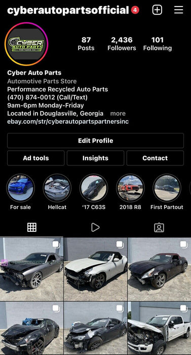 2018 NISSAN 370Z OEM REAR MUFFLER EXHAUST WITH TIPS 20100 0GA0A