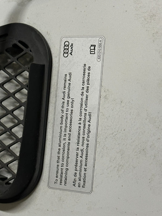 2017-2023 AUDI R8 FRONT HOOD BONNET PANEL SHELL ASSEMBLY OEM WHITE *NO DAMAGE*