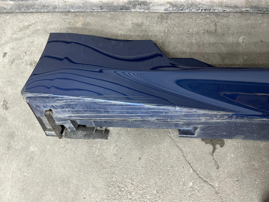 2013 NISSAN 370Z SPORT CONVERTIBLE RIGHT SIDE SKIRT MIDNIGHT BLUE OEM *WEAR 4,6*