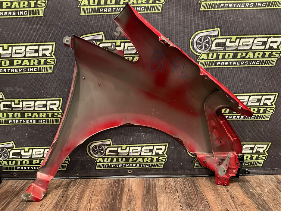 2014 TOYOTA PRIUS V FRONT DRIVER LEFT RED FENDER OEM *PAINT CHIPS/RESIDUE* (READ