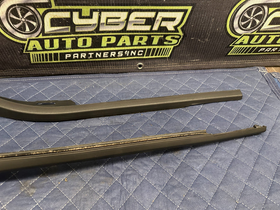 2019 FORD F150 3.5L RAPTOR FRONT REAR WINDOW BELT TRIM MOLDING SET OEM