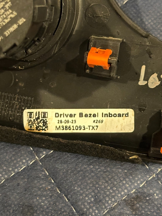 2024 DODGE RAM 3500 LARAMIE ENGINE PUSH START STOP BUTTON BEZEL OEM M3861093