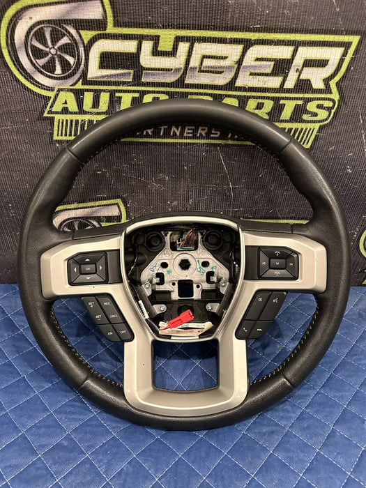 2017-2019 FORD F250 F350 LARIAT ADAPTIVE STEERING WHEEL W/ CRUISE CONTROL OEM