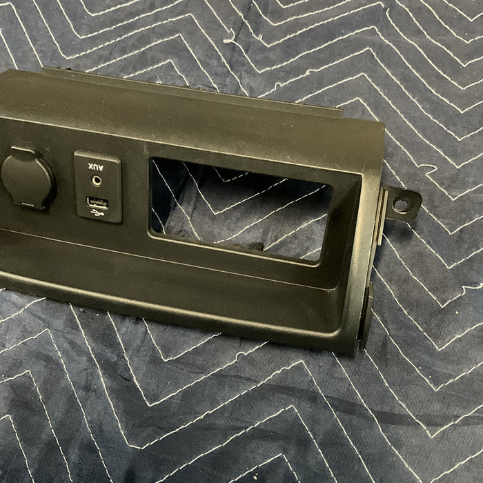 2018 Nissan Titan XD Center Dash Lower Lid Cover Trim W/ AUX Port & Outlet