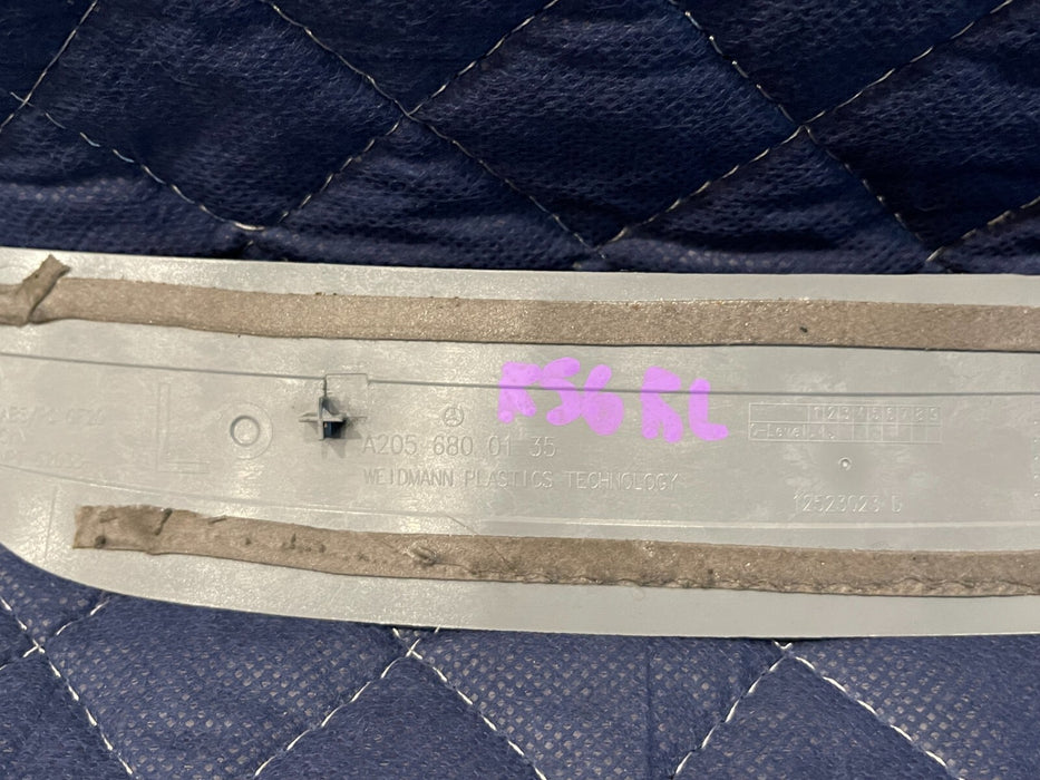 2019 MERCEDES-BENZ E63S AMG REAR LEFT & RIGHT SILL KICK PLATES TRIM OEM