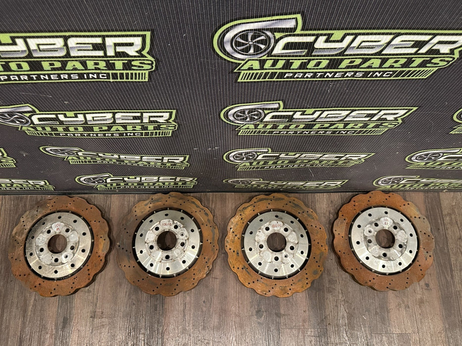 2014-15 AUDI R8 FRONT REAR LEFT RIGHT ROTORS SET OEM *READ!*