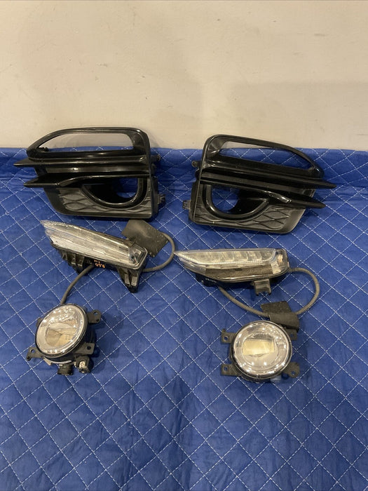 2017 INFINITI Q50 RED SPORT FOG LIGHT & TURN SIGNAL LIGHT & BEZAL COVER 6PC SET