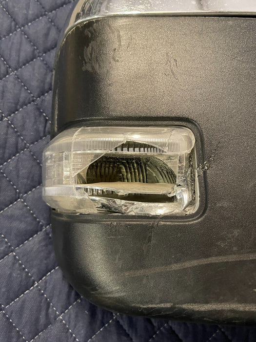 2017-2019 FORD F250 F350 F450 PASSENGER RIGHT SIDE TOWING MIRROR OEM *DAMAGED*