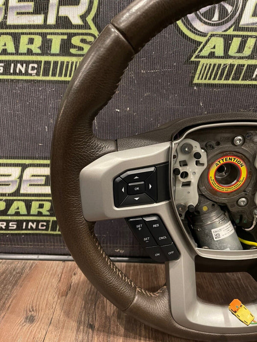 2017-2019 FORD F250 F350 F450 STEERING WHEEL OEM *ADAPTIVE STEERING FAULT* -READ