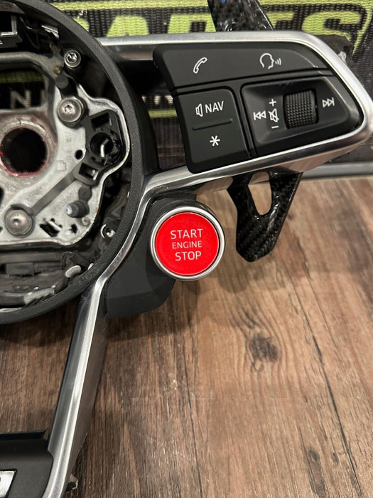 2021 AUDI R8 STEERING WHEEL CONTROL BUTTON BEZEL W PADDLE SHIFTERS OEM *READ*