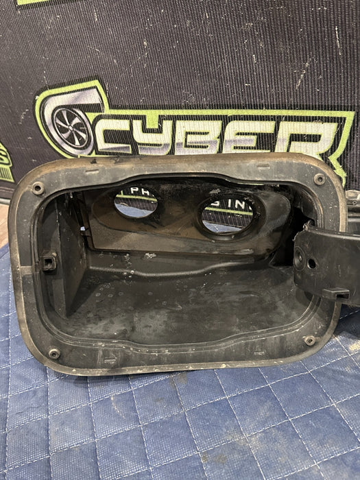 2017-2022 FORD F250 F350 DIESEL 6.7L BLACK FUEL GAS DOOR LID CAP OEM MINOR SCUFF