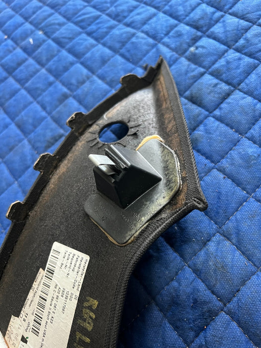 2012 AUDI R8 V8 OEM LEFT C PILLAR TRIM BLACK TWEETER SPEAKER HOLE 420867287