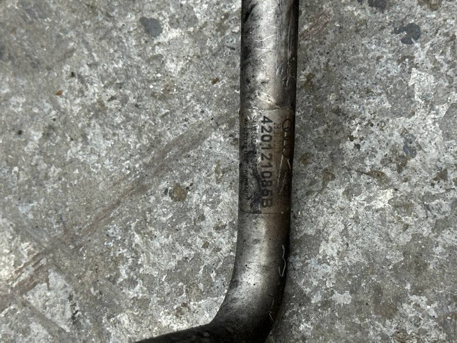 2014 AUDI R8 V10 REAR RIGHT COOLANT PIPE HOSE 420 121 085 B 420 121 481 C OEM