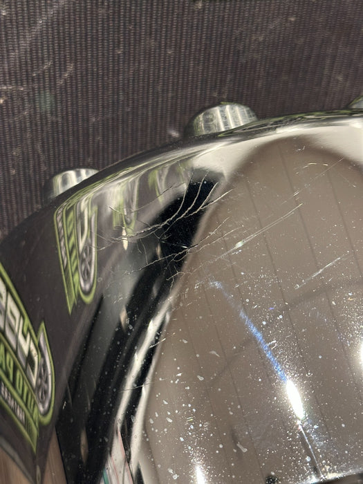 2017-2019 FORD F250 F350 F450 LEFT RIGHT CHROME WHEEL CENTER CAPS OEM *WEAR/READ