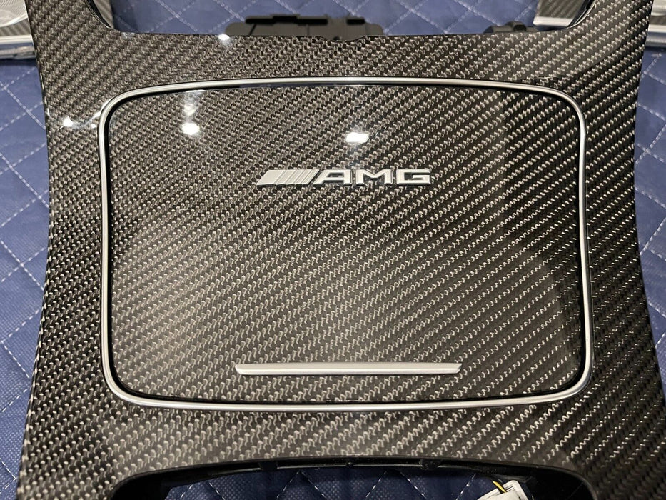 2019 MERCEDES-BENZ E63S AMG W213 INTERIOR CARBON FIBER DASH TRIM PANELS OEM