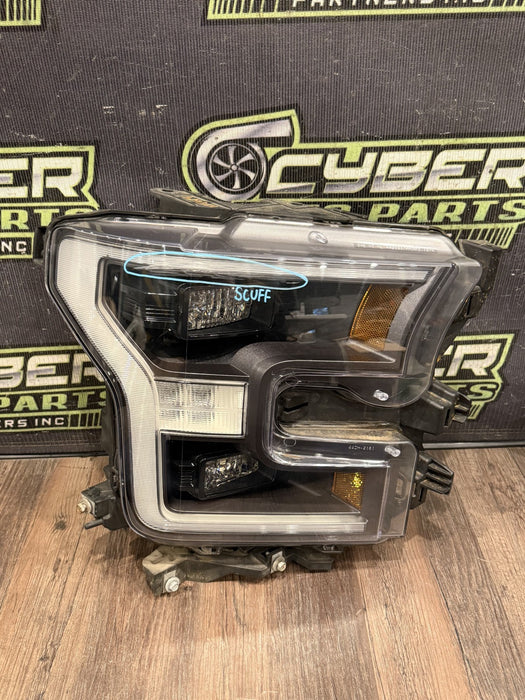 2019 FORD F150 RAPTOR PASSENGER RIGHT LED HEADLIGHT OEM *SURFACE SCUFF #5*